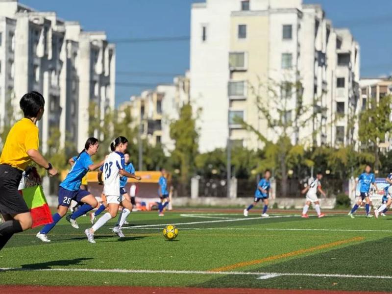 2025年安徽省足球运动协会青少年足球联赛女子（U14）比赛在我市顺利举办